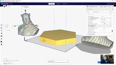 Using Cura's mesh tool SPLIT MODEL EASY!.